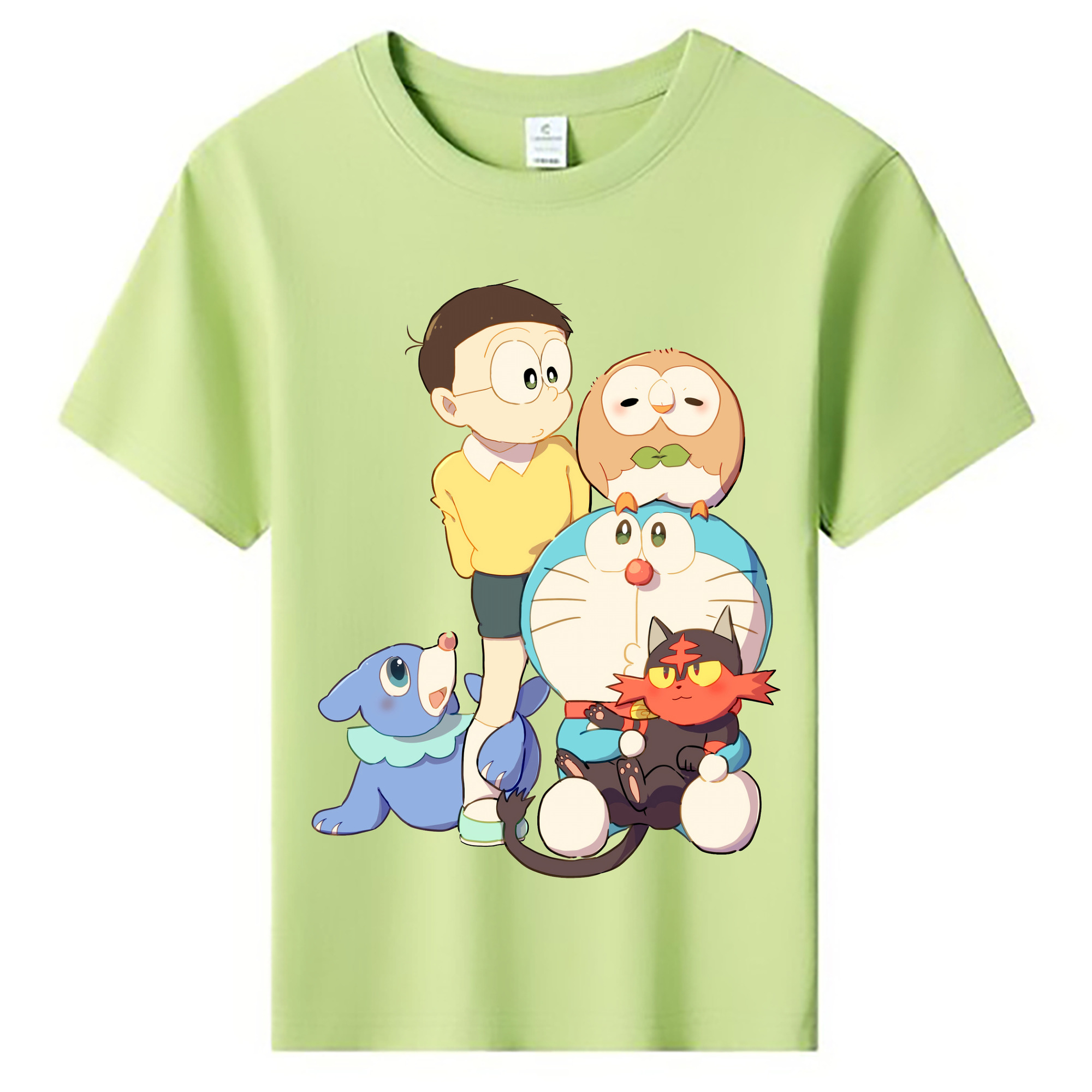（画像用） ドラえもん Doraemon 綿100％キッズTシャツ（フロントプリント）